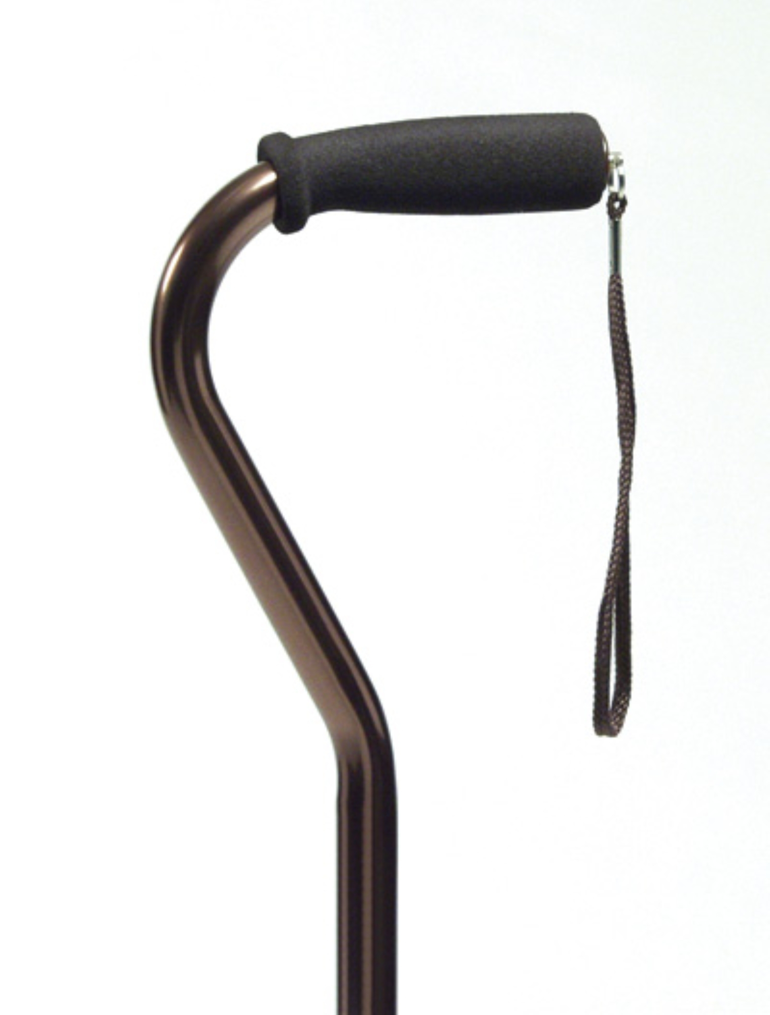 Lumex GF Adjustable Offset Nitrile Grip Cane-Bronze