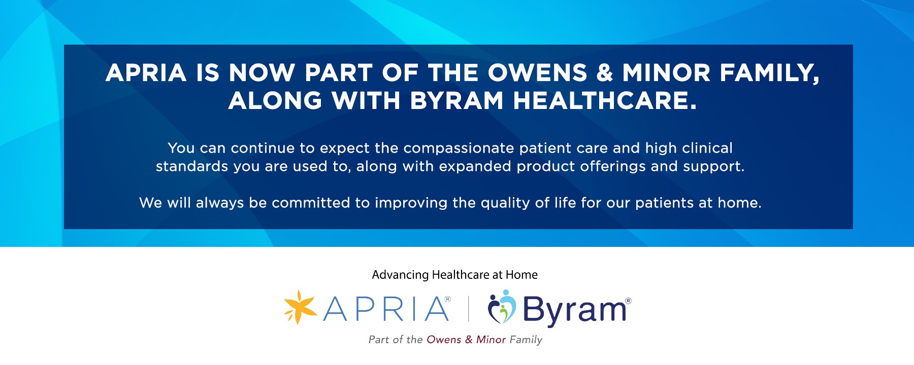 Apria is part of Owens and Minor